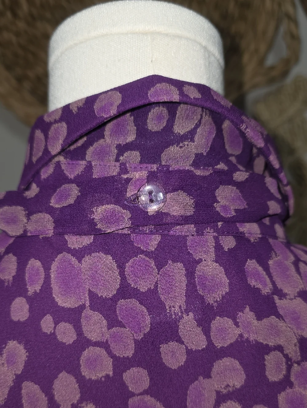 Cynthia Howie Vintage y2K 100% Silk Purple Printed Pencil Skirt Set Womens 8P